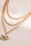Evil Eye Design Turquoise Pendant Necklace - Ajonjolí&Spice33 Bazaar