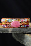 Handmade Crystal Beaded Natural Stone Bracelet - Ajonjolí&Spice33 Bazaar