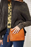 SHOMICO PU Leather Wide Strap Crossbody Bag - Ajonjolí&Spice33 Bazaar
