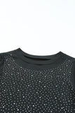 Rhinestone Round Neck Long Sleeve Bodysuit - Ajonjolí&Spice33 Bazaar