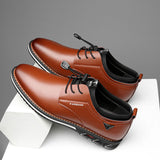 Fashion Men's Leather Shoes Round Toe Men's Shoes Men's Casual Men's Shoes - Ajonjolí&Spice33 Bazaar