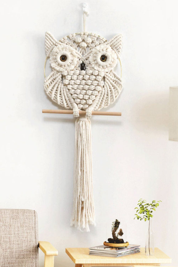 Hand-Woven Owl Macrame Wall Hanging - Ajonjolí&Spice33 Bazaar