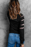 Leopard Long Sleeve Round Neck HELLO FALL Graphic Sweatshirt - Ajonjolí&Spice33 Bazaar