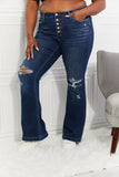 Kancan Full Size Reese Midrise Button Fly Flare Jeans - Ajonjolí&Spice33 Bazaar