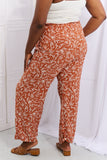 Heimish Right Angle Full Size Geometric Printed Pants in Red Orange - Ajonjolí&Spice33 Bazaar