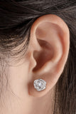 Moissanite Flower 925 Sterling Silver Earrings - Ajonjolí&Spice33 Bazaar