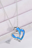Opal Dolphin Heart Chain-Link Necklace - Ajonjolí&Spice33 Bazaar
