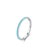 Simple Eternity Rings with Multicolor Zirconia or Enamel Details - Ajonjolí&Spice33 Bazaar