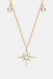 Moissanite North Star Pendant 925 Sterling Silver Necklace - Ajonjolí&Spice33 Bazaar