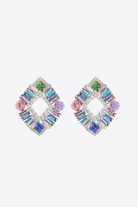 Multicolored Glass Stone Earrings - Ajonjolí&Spice33 Bazaar