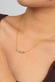 925 Sterling Silver Rainbow Cubic Zirconia Necklace - Ajonjolí&Spice33 Bazaar