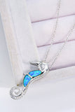 Opal Seahorse 925 Sterling Silver Necklace - Ajonjolí&Spice33 Bazaar