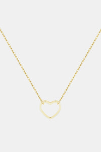 925 Sterling Silver Heart Shape Pendant Necklace - Ajonjolí&Spice33 Bazaar