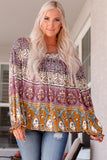 Bohemian Long Flounce Sleeve V-Neck Blouse - Ajonjolí&Spice33 Bazaar