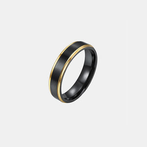 Contrast Titanium Steel Ring - Ajonjolí&Spice33 Bazaar