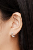 Moissanite 925 Sterling Silver Huggie Earrings - Ajonjolí&Spice33 Bazaar