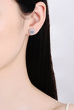 Moissanite Heart-Shaped Stud Earrings - Ajonjolí&Spice33 Bazaar