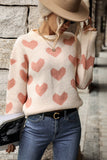 Heart Pattern Dropped Shoulder Sweater - Ajonjolí&Spice33 Bazaar