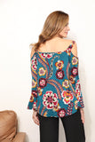 Sew In Love Full Size Floral Cold Shoulder Blouse - Ajonjolí&Spice33 Bazaar