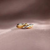 925 Sterling Silver Twisted Open Ring - Ajonjolí&Spice33 Bazaar