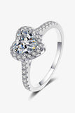 1 Carat Moissanite Heart-Shaped Ring - Ajonjolí&Spice33 Bazaar