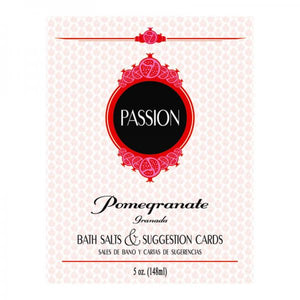 Passion Bath Salts & Suggestion Cards - Pomegranate - Ajonjolí&Spice33 Bazaar