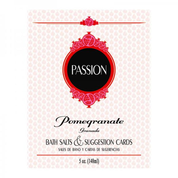 Passion Bath Salts & Suggestion Cards - Pomegranate - Ajonjolí&Spice33 Bazaar