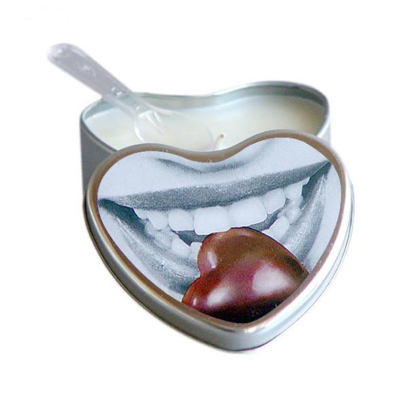 Earthly Body Chocolate Edible Massage Candle 4oz Heart Tin - Ajonjolí&Spice33 Bazaar