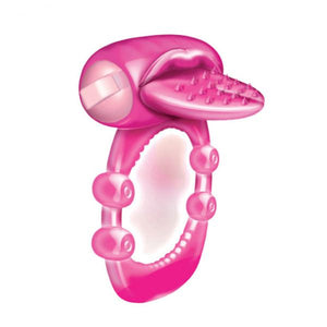 Nubbie Tongue Magenta Pink Vibrating Cock Ring - Ajonjolí&Spice33 Bazaar