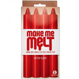 Make Me Melt Sensual Warm Drip Candles 4 Pack Red - Ajonjolí&Spice33 Bazaar