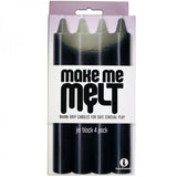 Make Me Melt Sensual Warm Drip Candles Black 4 Pack - Ajonjolí&Spice33 Bazaar