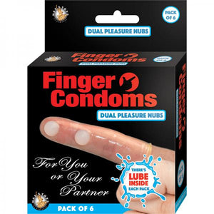 Finger Condoms Dual Pleasure Nubs 6 Pack - Ajonjolí&Spice33 Bazaar