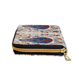 Blue Tulip Leather Zipper Purse Clutch Bag By Ajonjolí&Spice33 Bazaar - Ajonjolí&Spice33 Bazaar