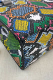 Snakeskin Print PU Leather Handbag - Ajonjolí&Spice33 Bazaar