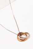 Cubic Zirconia Ring Pendant Necklace - Ajonjolí&Spice33 Bazaar