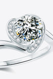 1 Carat Moissanite Heart Ring - Ajonjolí&Spice33 Bazaar