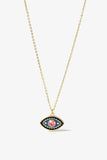 Evil Eye Pendant Gold Plated Chain Necklace - Ajonjolí&Spice33 Bazaar