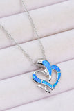 Opal Dolphin Heart Chain-Link Necklace - Ajonjolí&Spice33 Bazaar