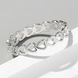 Heart Shape 925 Sterling Silver Ring - Ajonjolí&Spice33 Bazaar