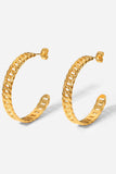 Crushing On You Chain C-Hoop Earrings - Ajonjolí&Spice33 Bazaar