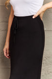 Culture Code For The Day Full Size Flare Maxi Skirt in Black - Ajonjolí&Spice33 Bazaar