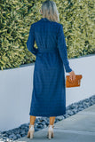 Button Front Textured Slit Shirt Dress with Belt - Ajonjolí&Spice33 Bazaar