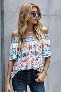 Floral Off-Shoulder Blouse - Ajonjolí&Spice33 Bazaar