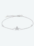 A To F Zircon 925 Sterling Silver Bracelet - Ajonjolí&Spice33 Bazaar