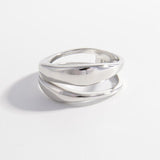 925 Sterling Silver Double-Layered Ring - Ajonjolí&Spice33 Bazaar