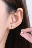 Moissanite 925 Sterling Silver Four-Leaf Clover Shape Earrings - Ajonjolí&Spice33 Bazaar