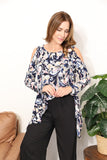 Sew In Love  Full Size Long Sleeve Flower Print Blouse - Ajonjolí&Spice33 Bazaar