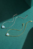 925 Sterling Silver Heart Shape Spring Ring Closure Bracelets - Ajonjolí&Spice33 Bazaar
