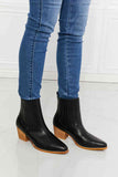 MMShoes Love the Journey Stacked Heel Chelsea Boot in Black - Ajonjolí&Spice33 Bazaar