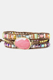Handmade Crystal Beaded Natural Stone Bracelet - Ajonjolí&Spice33 Bazaar